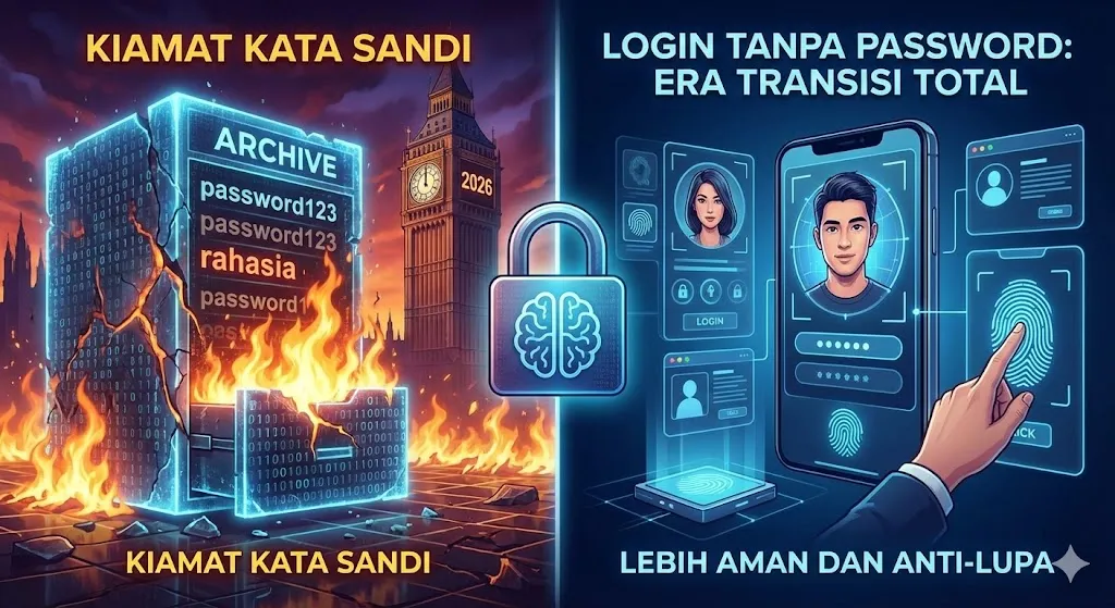 Kiamat Kata Sandi: Tahun 2026 Jadi Era Transisi Total ke Login Tanpa Password, Lebih Aman dan Anti-Lupa?