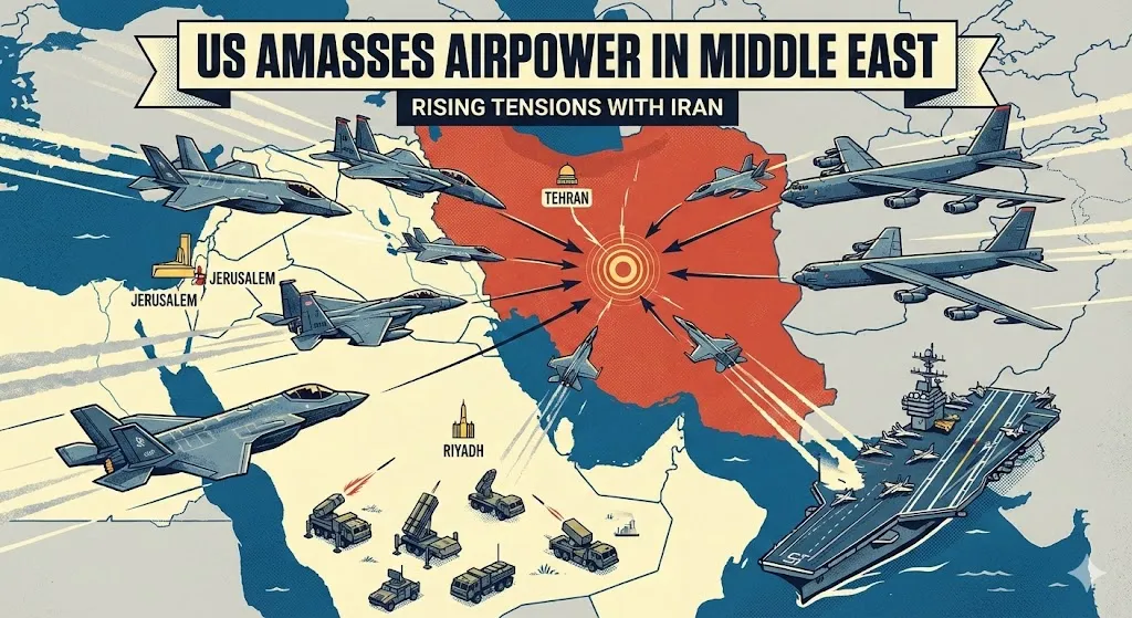 Langit Timur Tengah Memanas: AS Kerahkan Armada "Siluman" Besar-besaran untuk Kepung Iran
