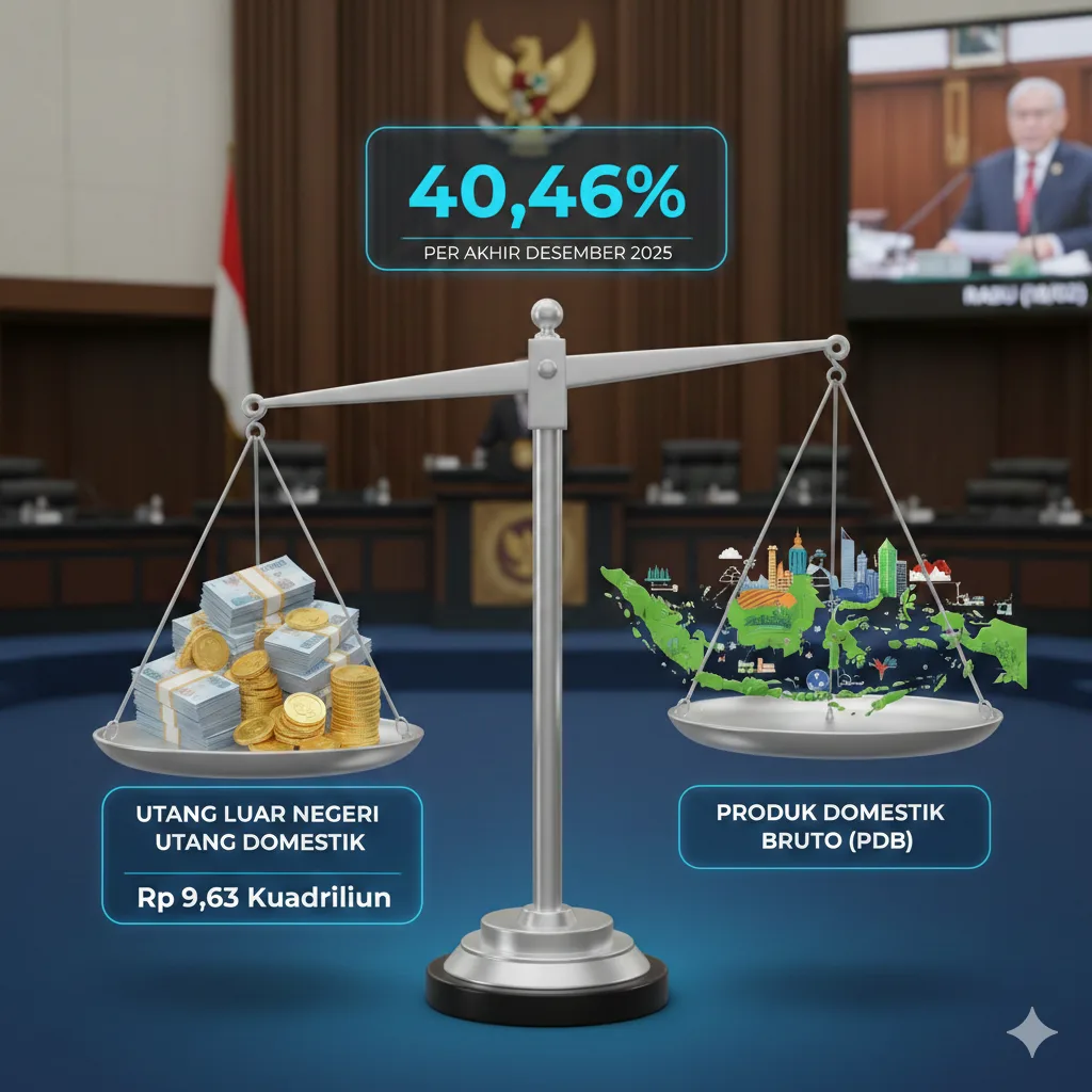 Rasio Utang Indonesia Tembus 40,46%: Pemerintah Pertahankan Disiplin Fiskal di Tengah Ekspansi