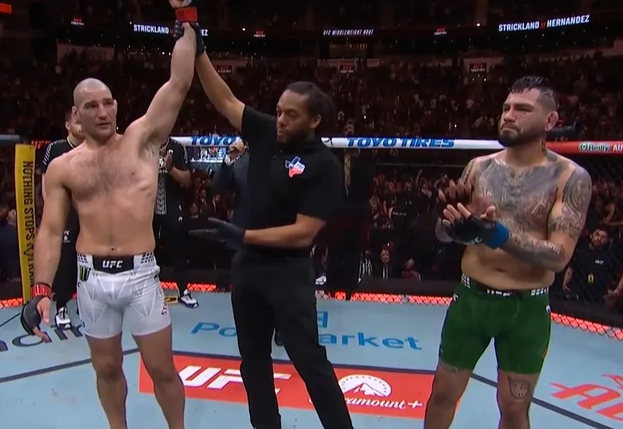 UFC Houston: Sean Strickland Rebut Kemenangan TKO, Hentikan Rekor Tak Terkalahkan Anthony Hernandez