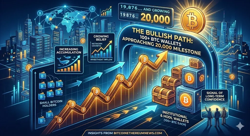 Dominasi Whale Menguat: Jumlah Dompet 100+ BTC Mendekati Rekor 20.000, Apa Dampaknya Bagi Pasar?