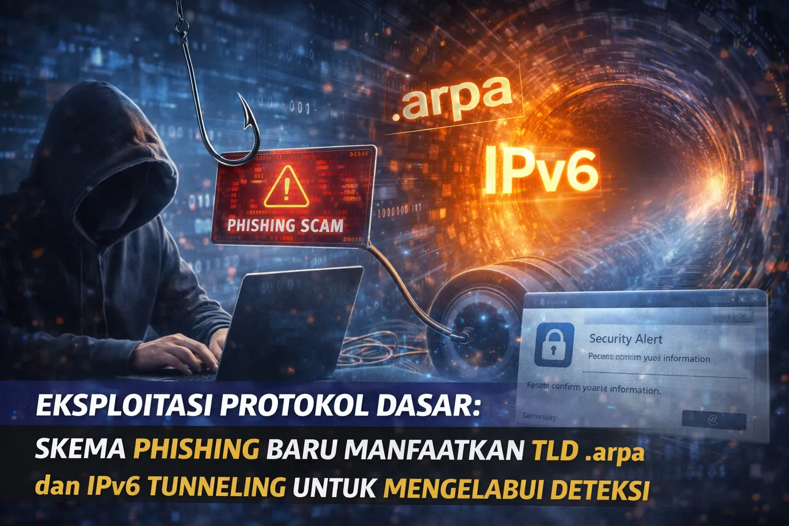 Eksploitasi Protokol Dasar: Skema Phishing Baru Manfaatkan TLD .arpa dan IPv6 Tunneling untuk Mengelabui Deteksi