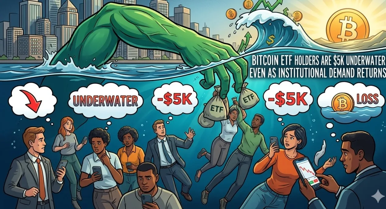 Dilema Bitcoin ETF: Investor Terjebak "Underwater" $5.000 Meski Institusi Mulai Borong Lagi