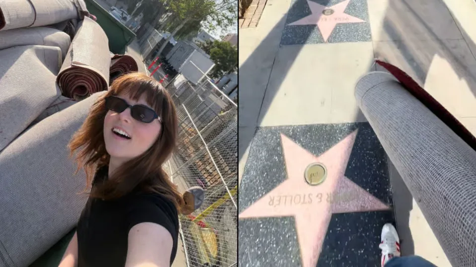 Dari Tempat Sampah Hollywood ke Ruang Tamu: TikToker Viral Usai Pungut dan Sulap Karpet Merah Oscars Jadi Karpet Apartemen