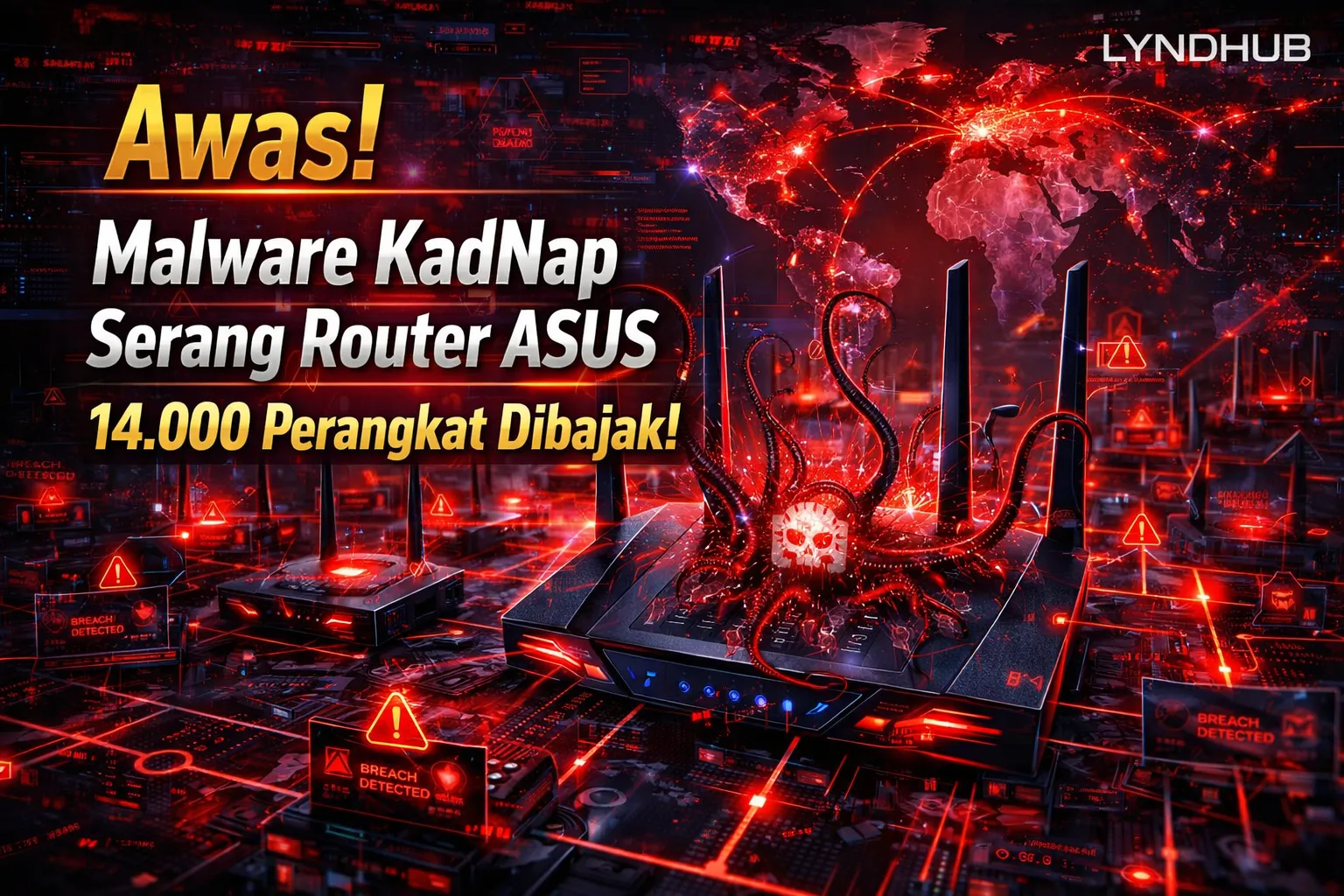 Awas! Malware KadNap Bajak 14.000 Router Asus untuk Jadi Alat Serangan Siber Massal