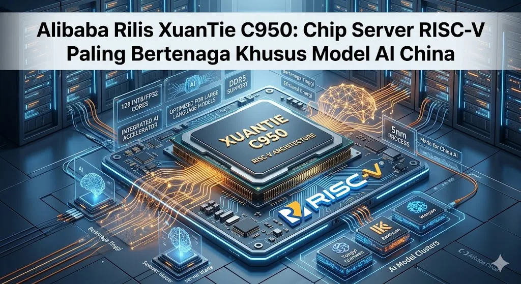Alibaba Rilis XuanTie C950: Chip Server RISC-V Paling Bertenaga Khusus Model AI China
