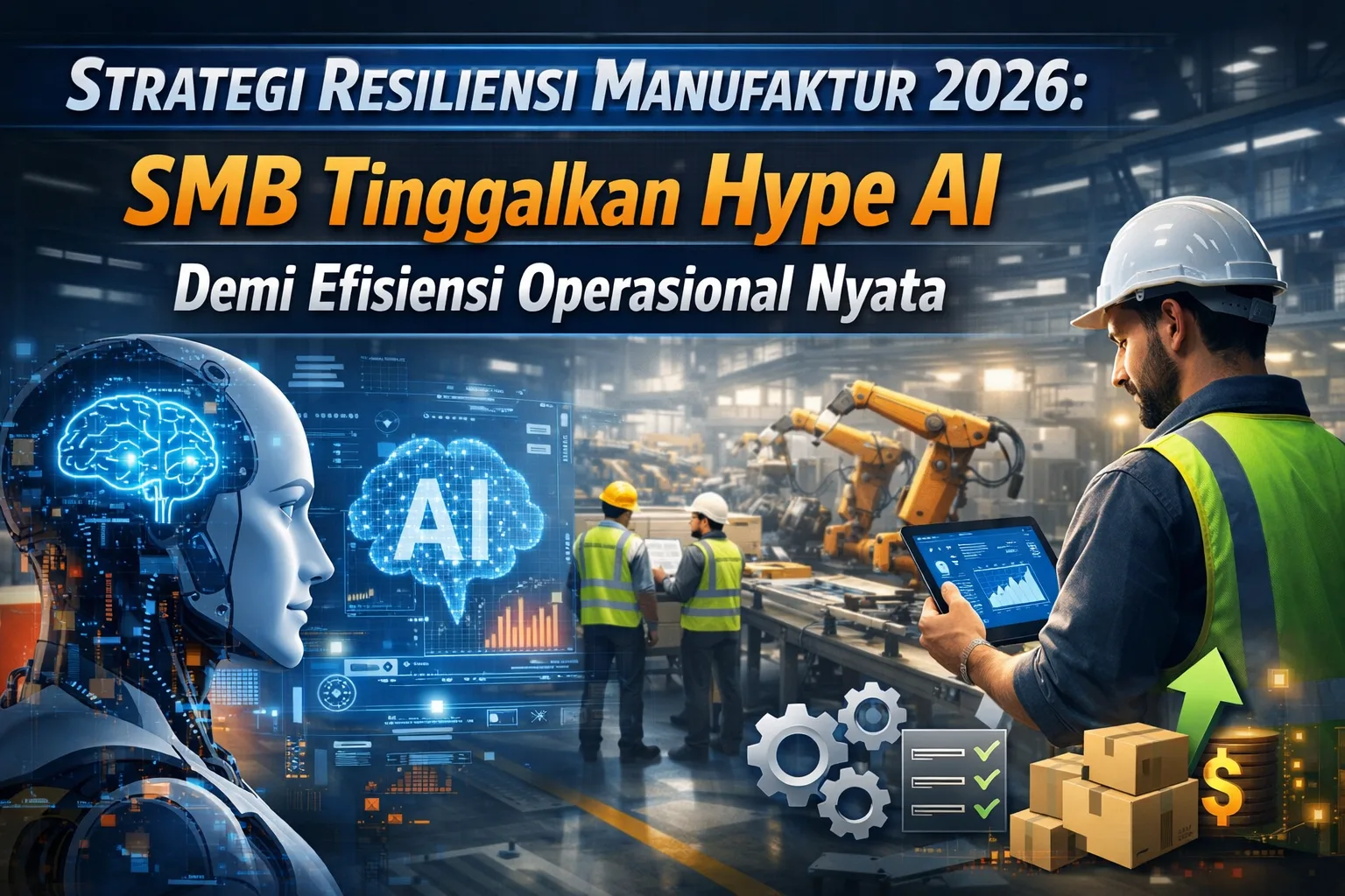 Strategi Resiliensi Manufaktur 2026: SMB Tinggalkan Hype AI Demi Efisiensi Operasional Nyata