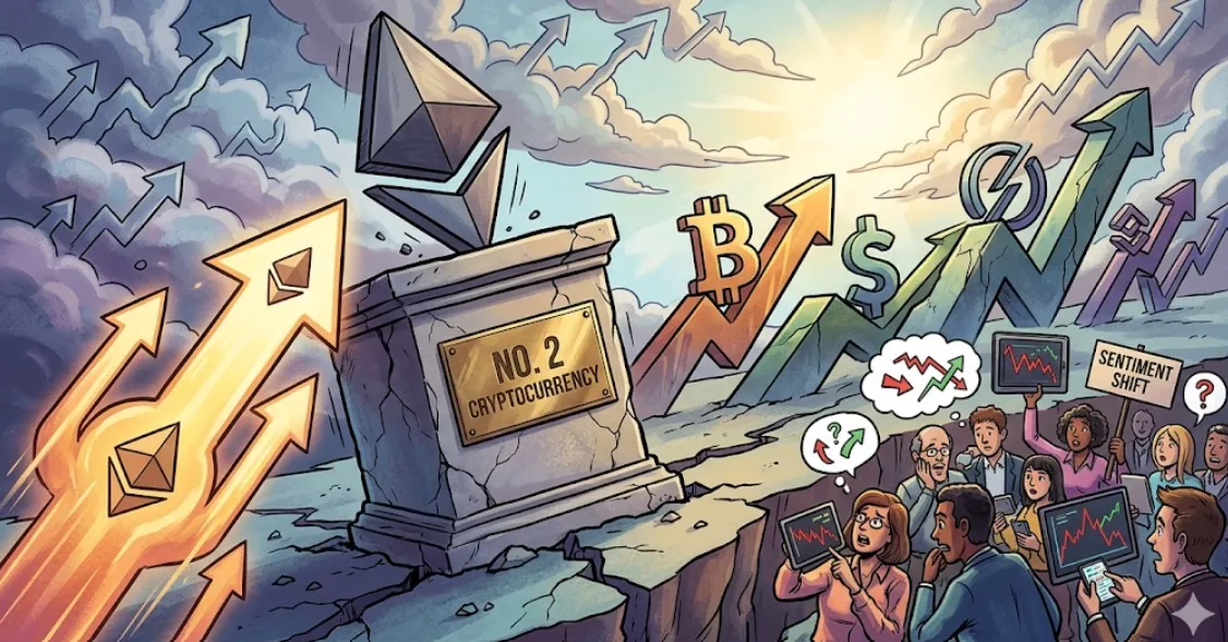 Goncangan Takhta! Ethereum Terancam Kehilangan Posisi Runner-Up Kripto