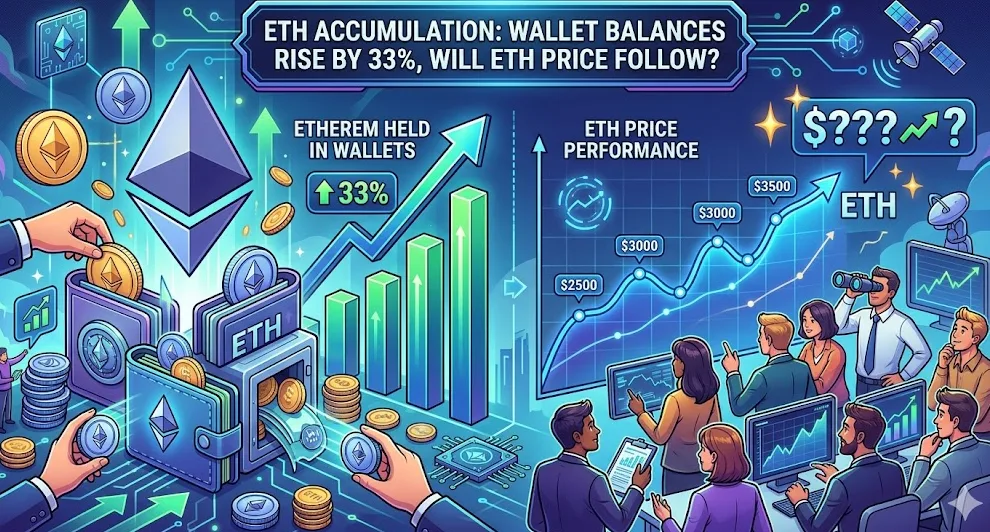 Analisis On-Chain: Akumulasi Ethereum Melonjak 33%