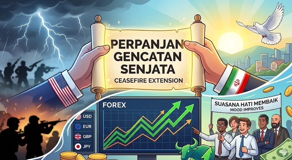 Pasar Valuta Asing: Perpanjangan Gencatan Senjata AS-Iran Angkat Sentimen Pasar Global