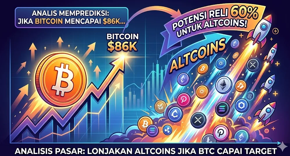 Prediksi Analis: Altcoins Siap Reli 60% Jika Bitcoin Menyentuh $86.000 — Gelombang Likuiditas Baru Menuju Pasar Digital