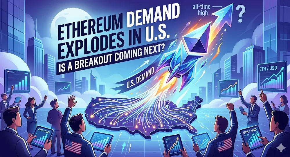 Permintaan Ethereum Meledak di AS: Sinyal "Breakout" Masif di Tengah Akumulasi Institusional yang Tak Terbendung