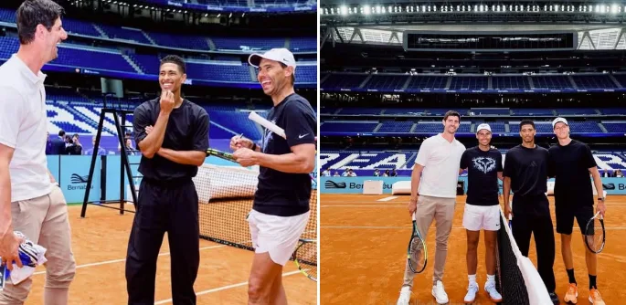 Rafael Nadal Kembali Beraksi: Duel Ikonik Lawan Jannik Sinner yang Dihadiri Jude Bellingham di Madrid Open