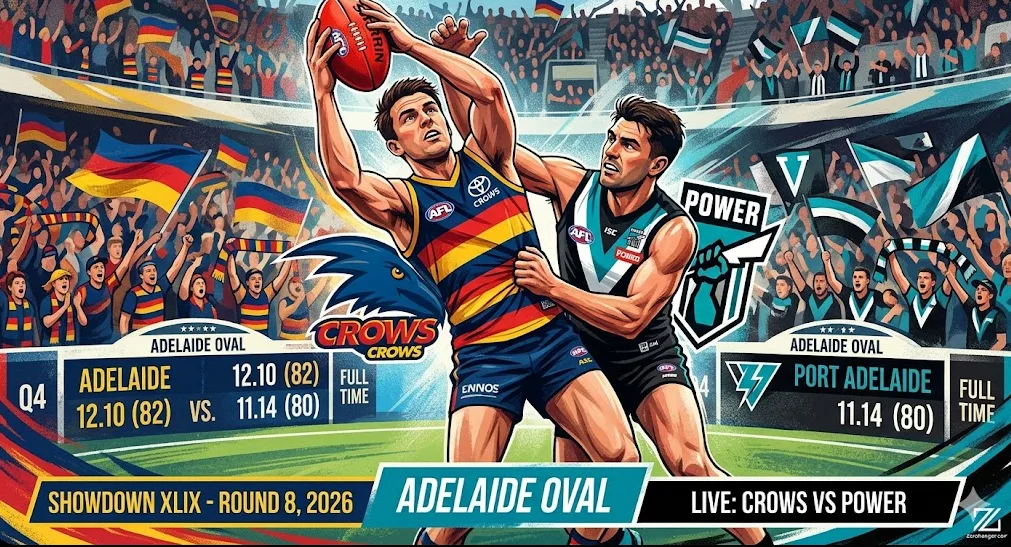 Showdown 2026: Adelaide vs Port Adelaide di Round 8, Pertegas Kedaulatan Dominasi Teritorial
