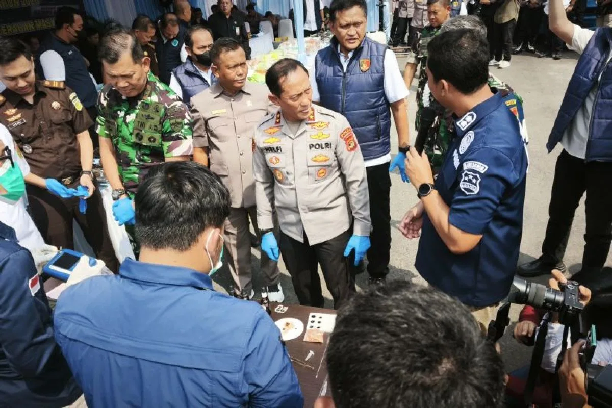 Polda Lampung Musnahkan Narkoba Rp264,9 Miliar: 829 Ribu Jiwa Terlindungi
