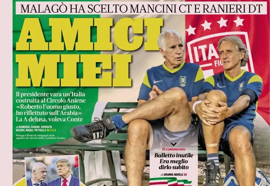 Figc Tunjuk Mancini dan Ranieri, Serie A Kecewa; Infantino Siap Jual Saham Piala Dunia
