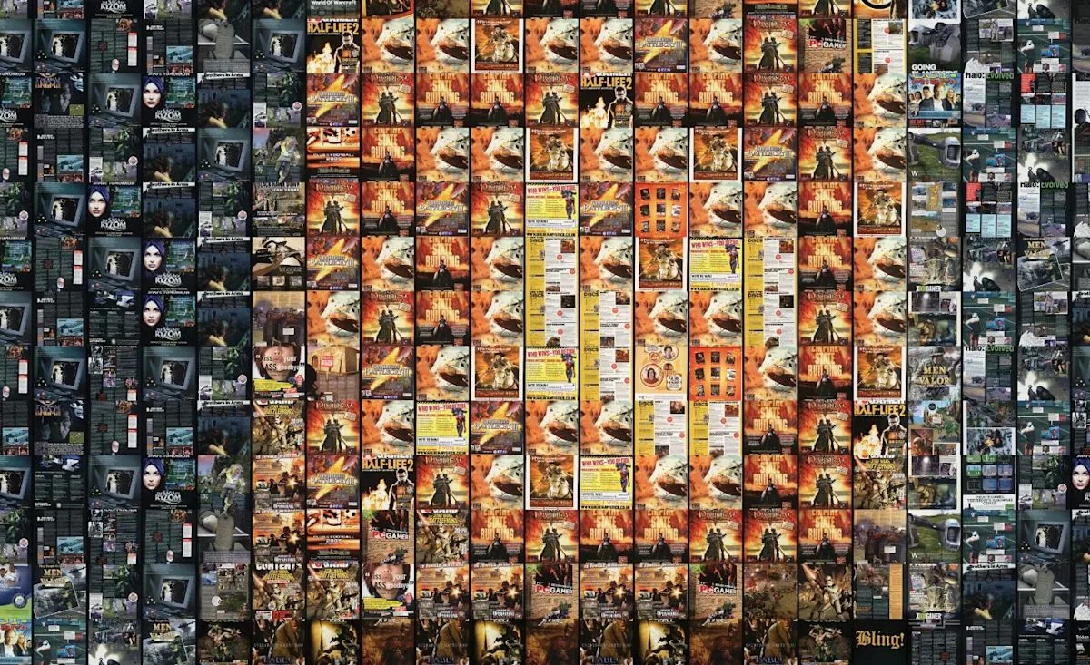 Arsip Majalah PC Gamer 2004 Dijadikan Mosaik Foto Raksasa, Libatkan Python dan AI Studio