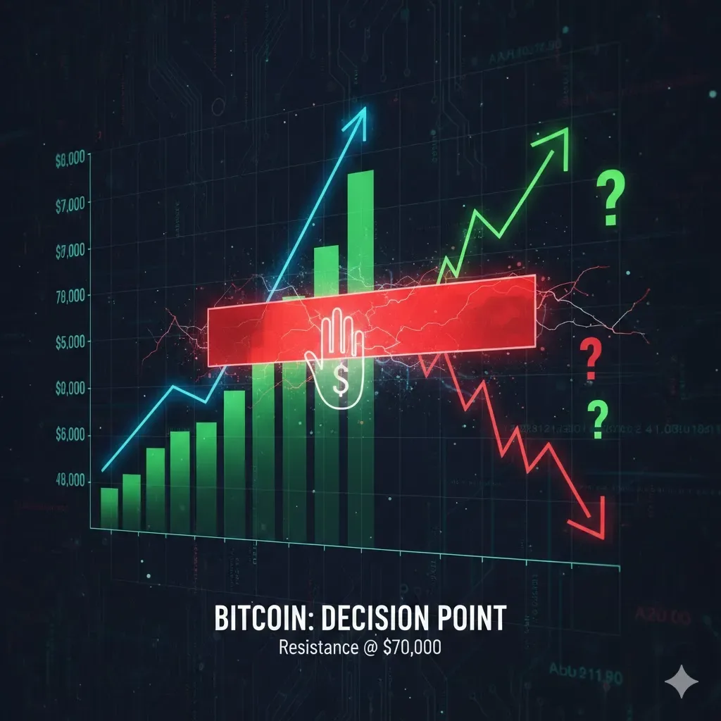 Titik Penentuan Bitcoin: Ambang $70.000 Jadi Ujian Terakhir untuk Membuktikan Kekuatan Reli 2026
