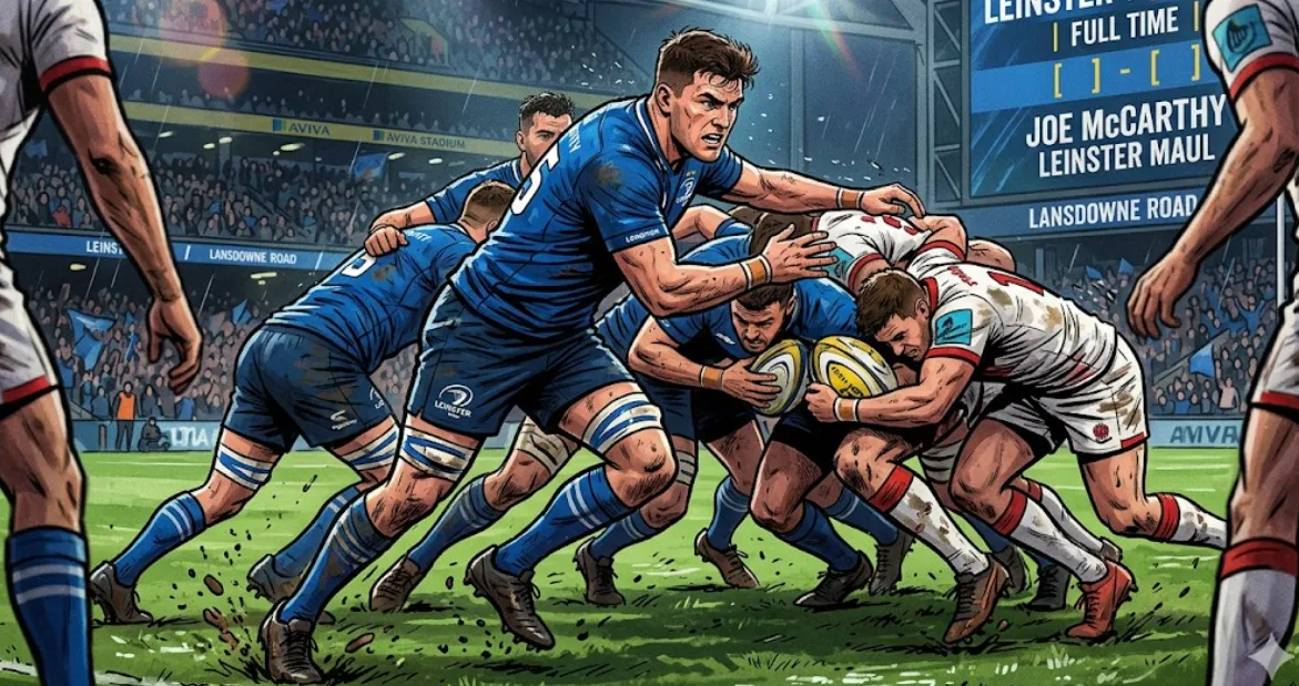 Kekuatan Tak Terbendung! Joe McCarthy Pimpin Dominasi Maul Leinster yang Menghancurkan