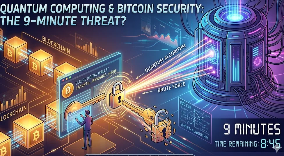 Ancaman Kuantum: Skenario Pencurian Bitcoin dalam 9 Menit