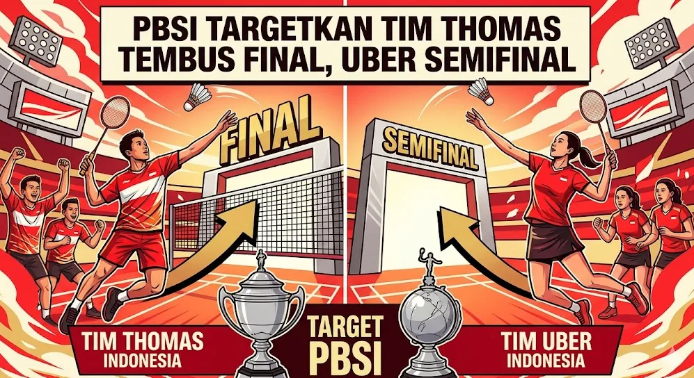 Analisis Bulu Tangkis: PBSI Pasang Target Tinggi di Piala Thomas & Uber
