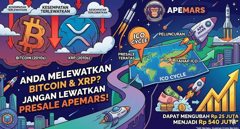 Finansial Digital: Proyek "ApeMars" Muncul di Tengah Demam ICO dan Volatilitas Bitcoin