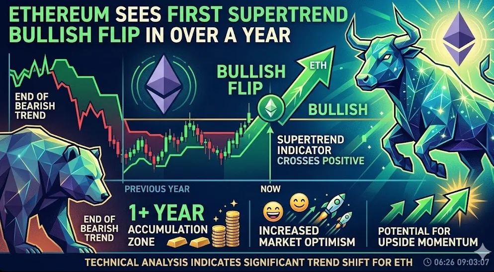 Finansial Digital: Ethereum Catatkan "Supertrend Bullish Flip" Pertama Sejak 2025
