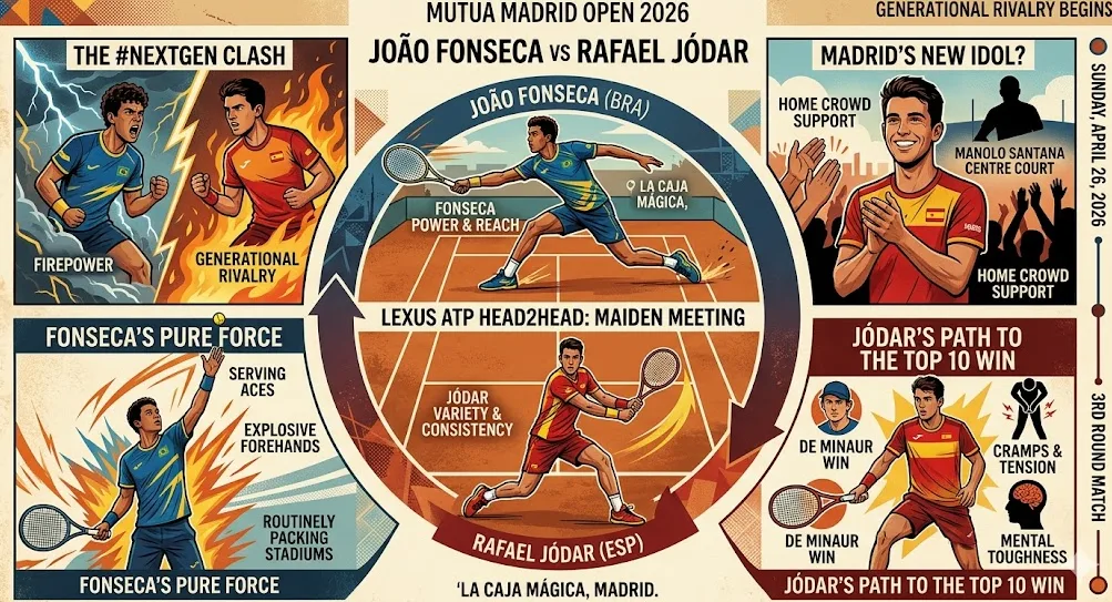 Ledakan Muda: Fonseca dan Jodar Guncang Madrid dan Kedaulatan Regenerasi Tenis 2026