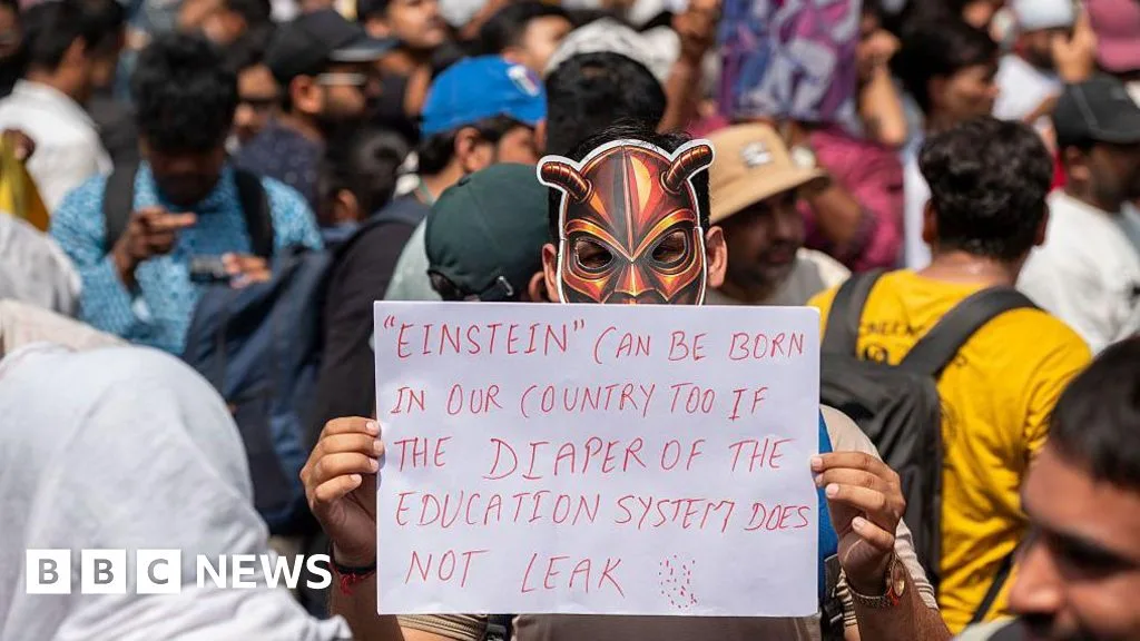 Demonstrasi 'Partai Kecoa' di India Tuntut Menteri Pendidikan Mundur