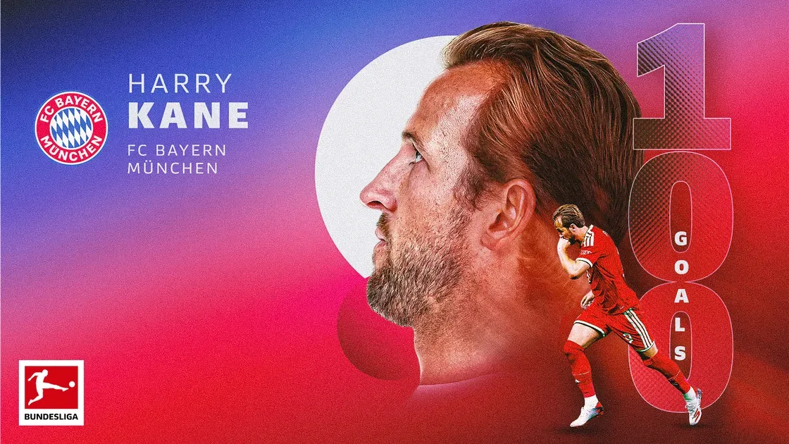 Harry Kane Cetak 100 Gol Bundesliga Tercepat, Rekor Dieter Müller Terhapus